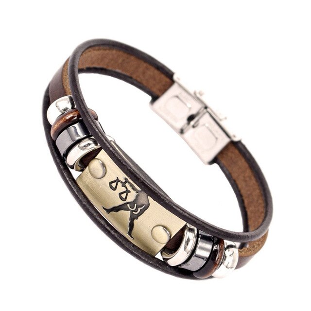 Zodiac Leather Bracelets