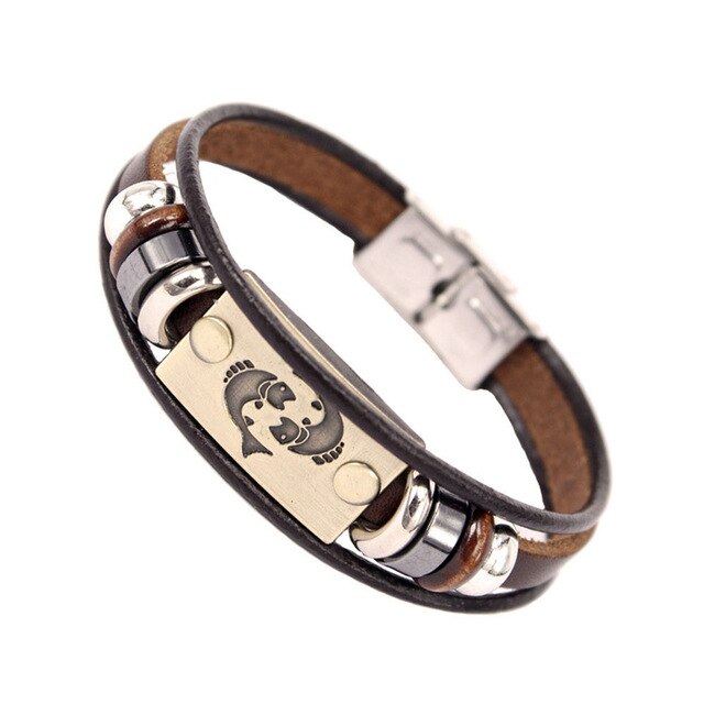 Zodiac Leather Bracelets