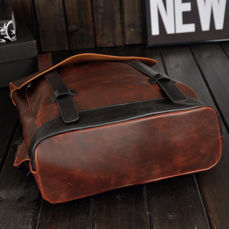 PU Leather Laptop Backpack