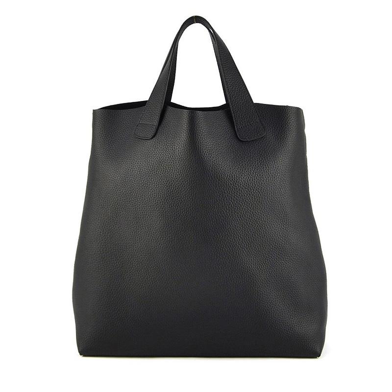 Genuine Soft Leather Tote Handbag