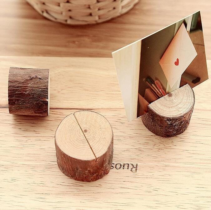 Simple Nature Tree Stump Card Holder