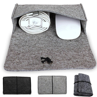 Sac de rangement en feutre pour chargeur de souris et câble USB