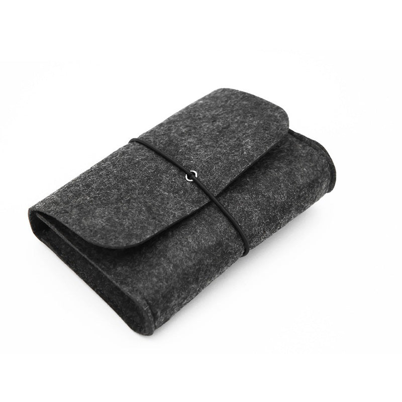 Sac de rangement en feutre pour chargeur de souris et câble USB