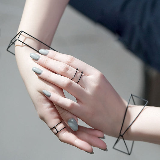 Bracelets géométriques minimalistes 3D