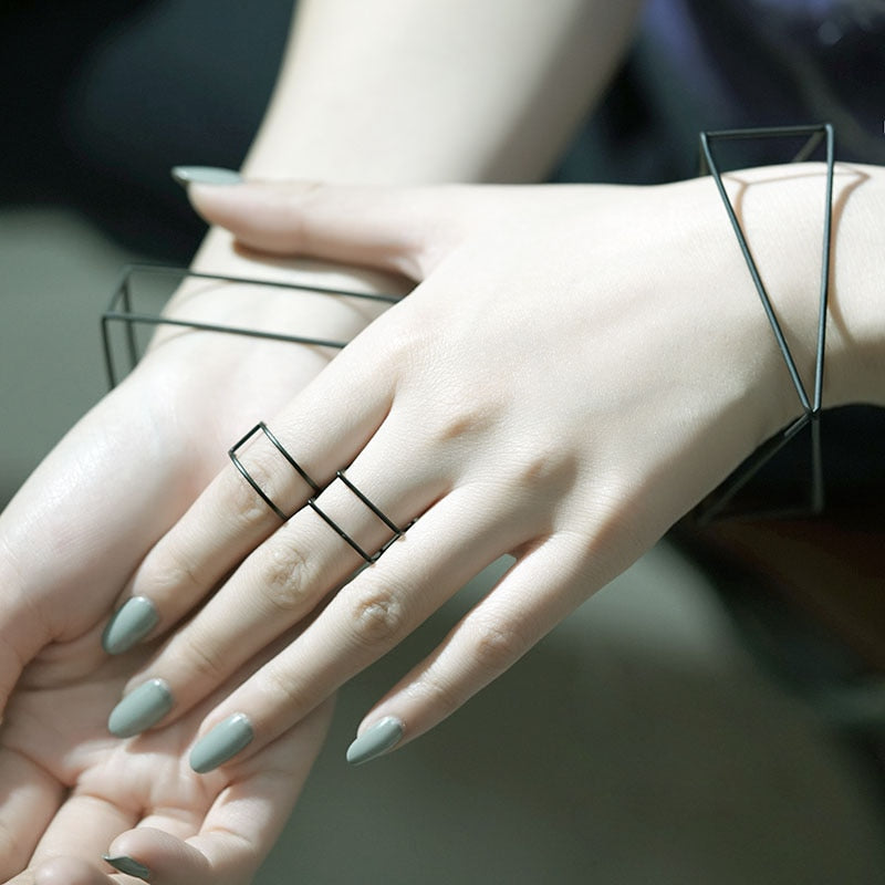 Bracelets géométriques minimalistes 3D