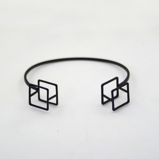 Bracelets géométriques minimalistes 3D