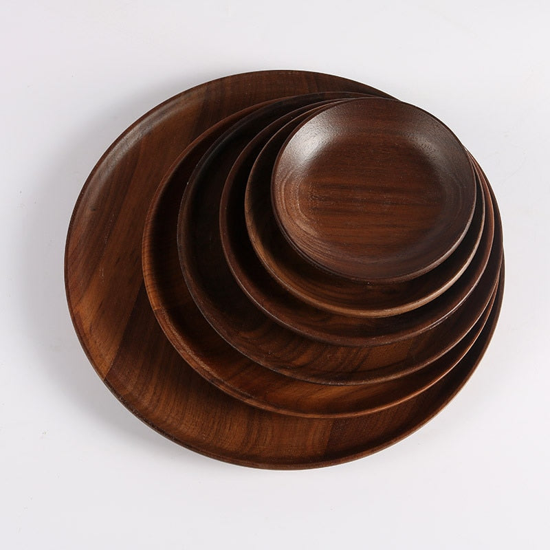 Handmade Walnut Modern Plates