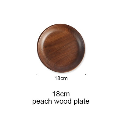 Handmade Walnut Modern Plates