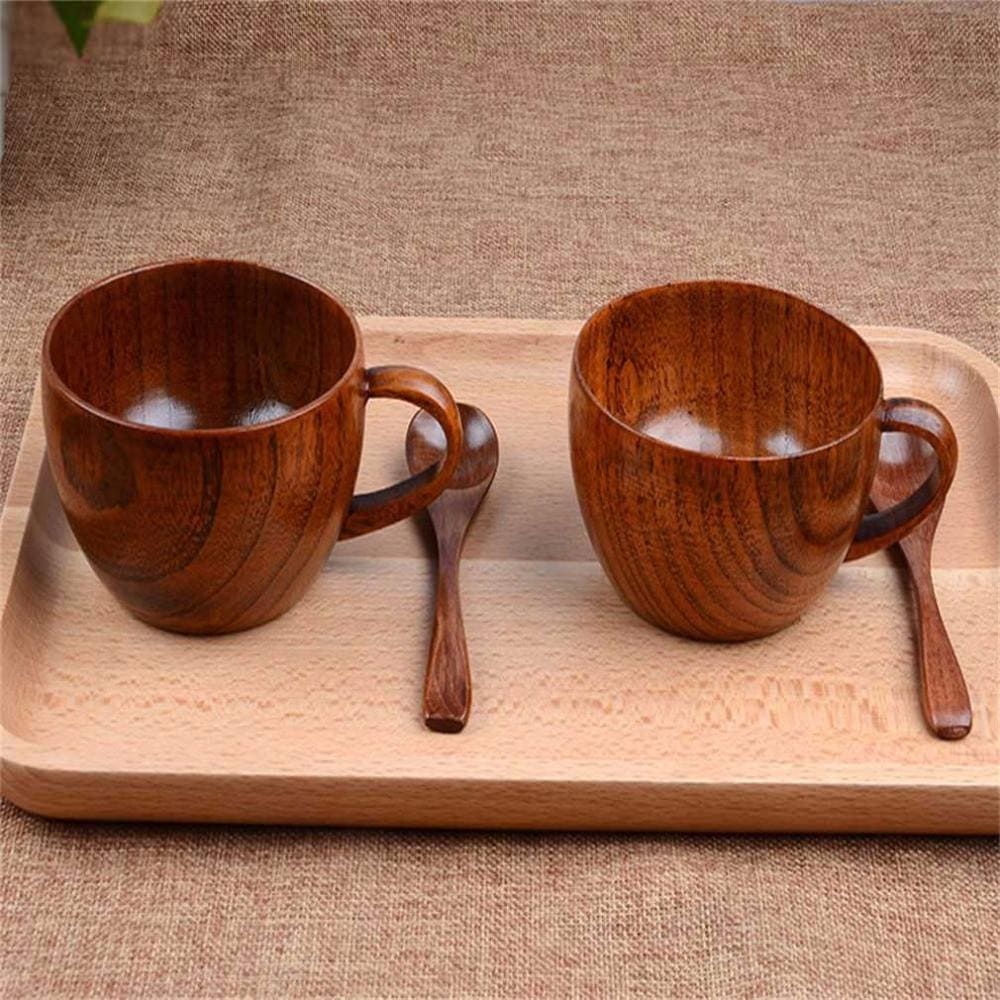 8.8 oz Natural Jujube Bar Wooden Cups