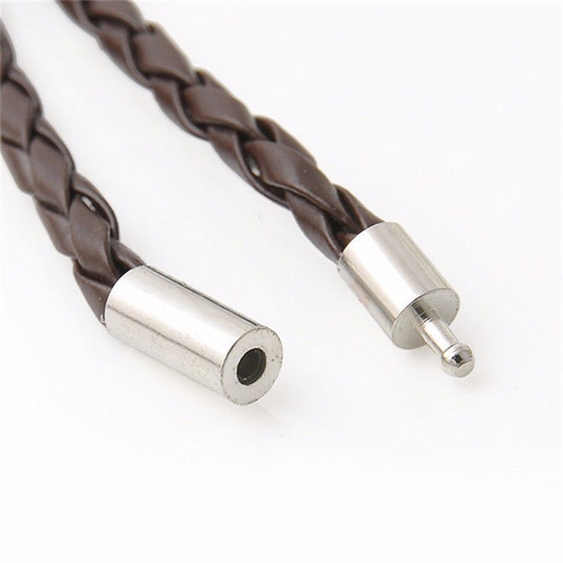 Bracelet en cuir enroulé