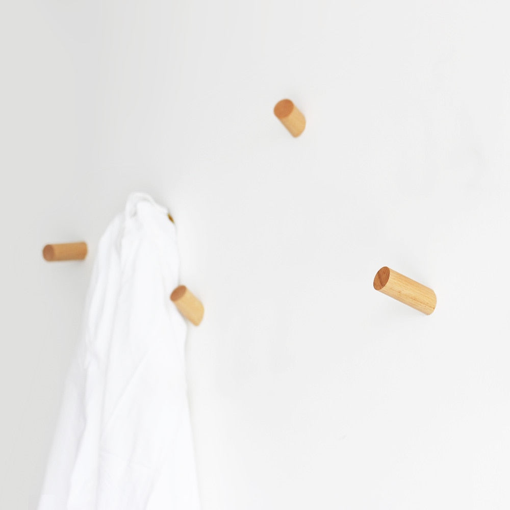 Wooden Minimalist Coat Hooks