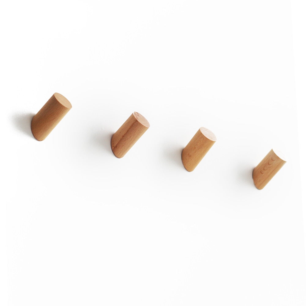 Patères minimalistes en bois