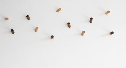 Patères minimalistes en bois