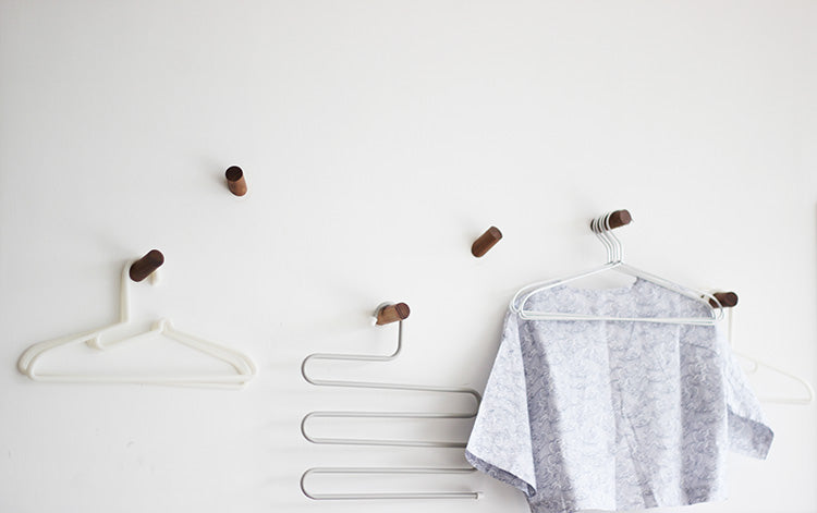 Wooden Minimalist Coat Hooks