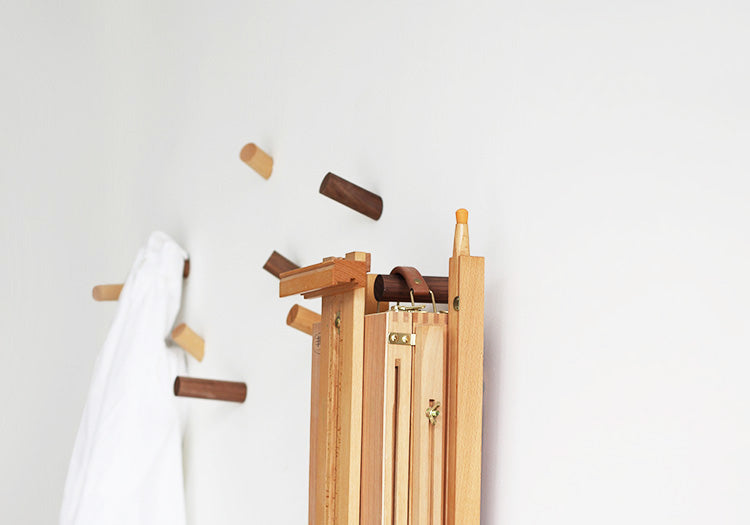 Patères minimalistes en bois