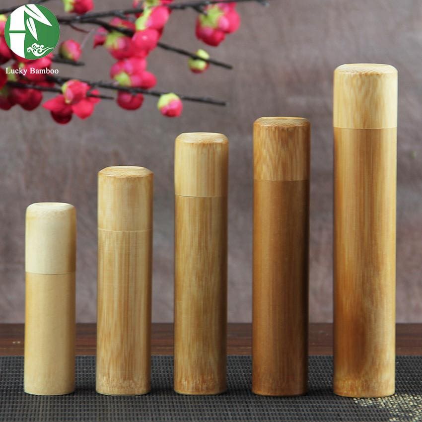 Handmade Bamboo Tea Storage Containers