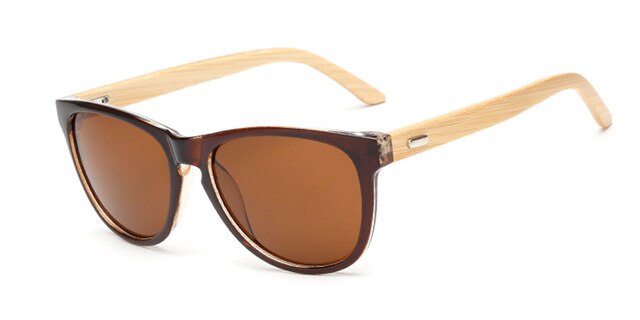 Lunettes de soleil en bambou