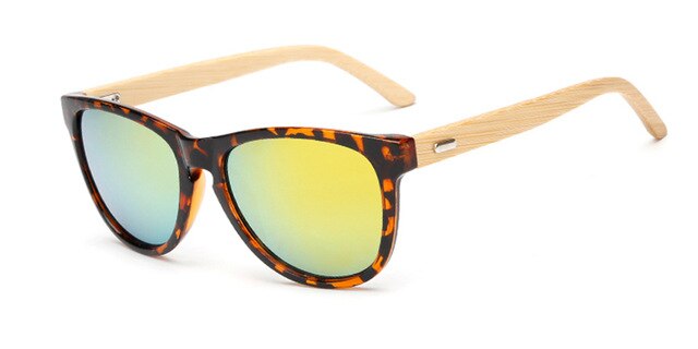 Lunettes de soleil en bambou