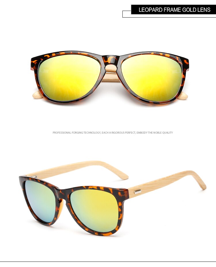 Lunettes de soleil en bambou