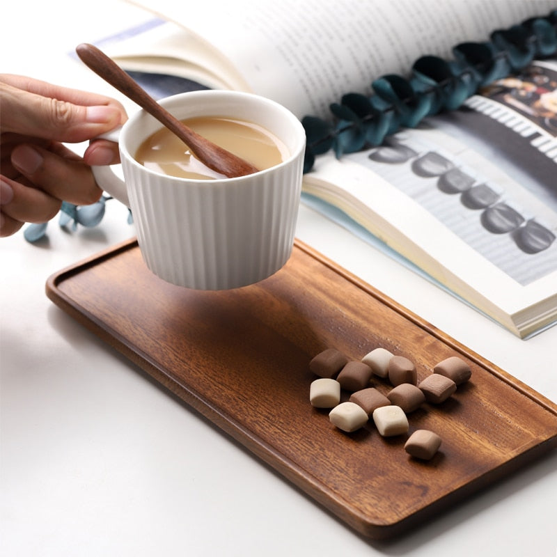 South American Walnut Wooden Serving Tray