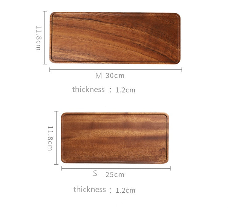 South American Walnut Wooden Serving Tray