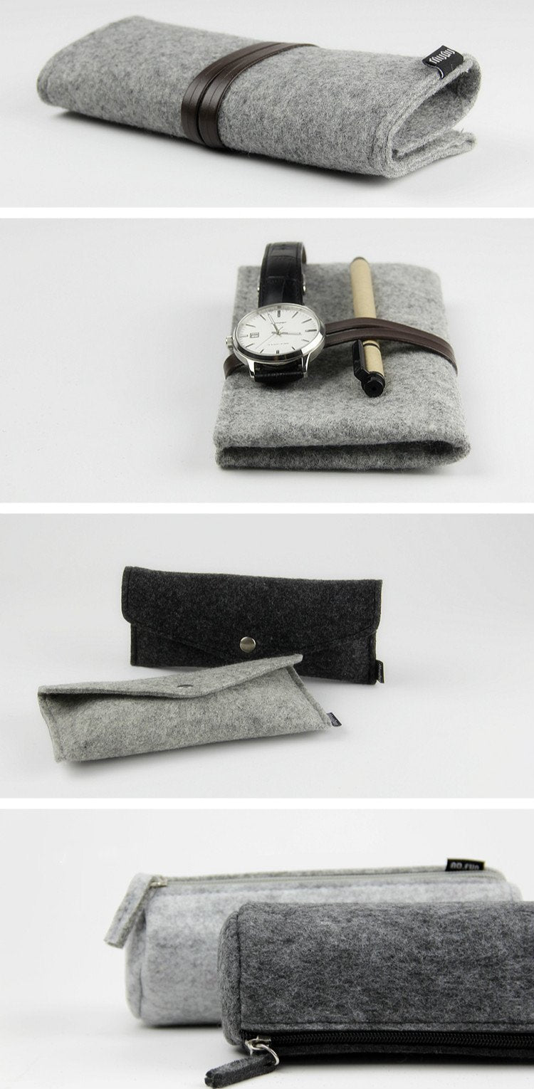 Minimalist style felt pencil cases