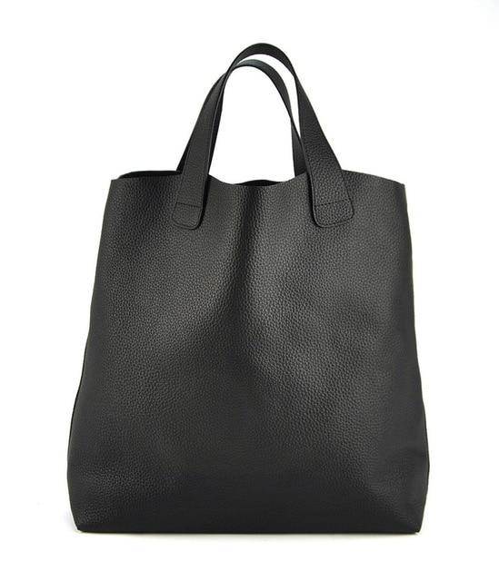 Genuine Soft Leather Tote Handbag