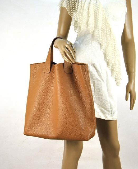 Genuine Soft Leather Tote Handbag