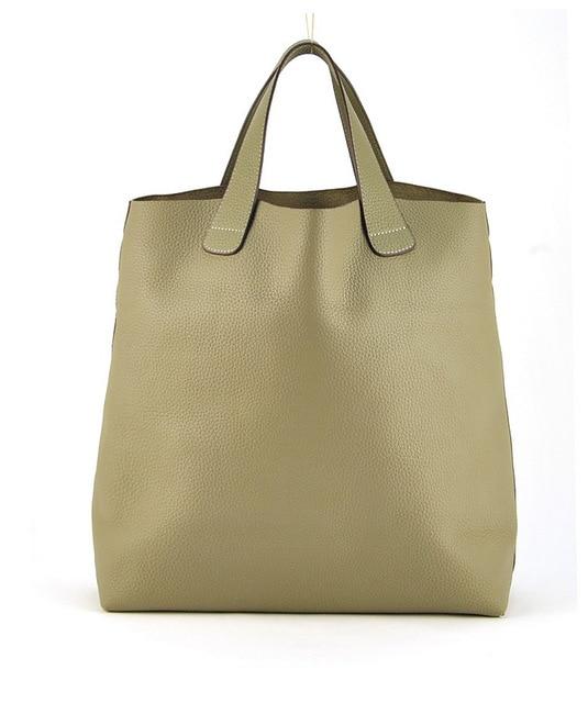 Genuine Soft Leather Tote Handbag