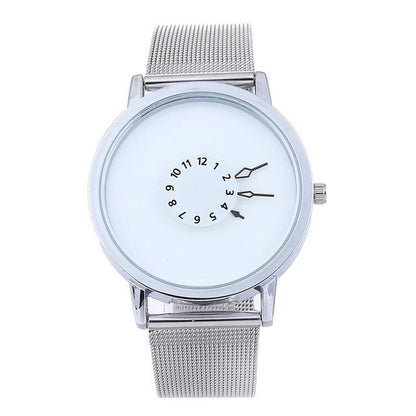 Montre-bracelet minimaliste avec bracelet en métal