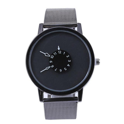 Montre-bracelet minimaliste avec bracelet en métal
