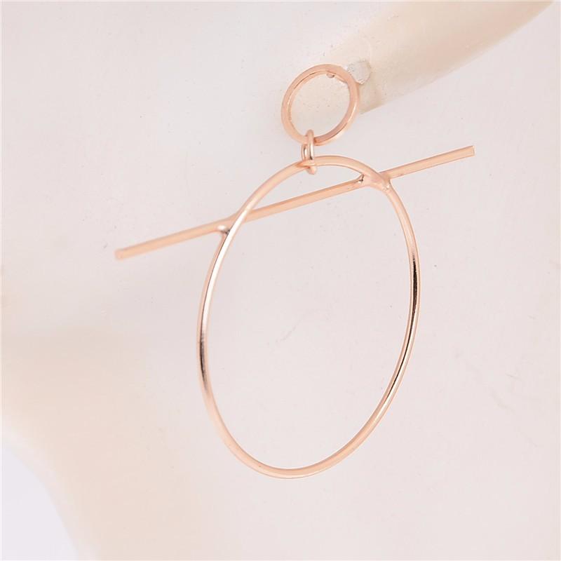 Geometric Hoop and Bar Earrings