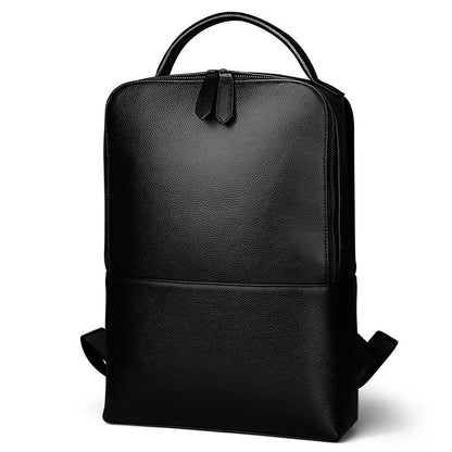 Sac à dos minimaliste en cuir noir