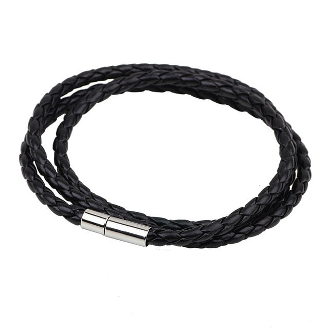 Bracelet en cuir enroulé