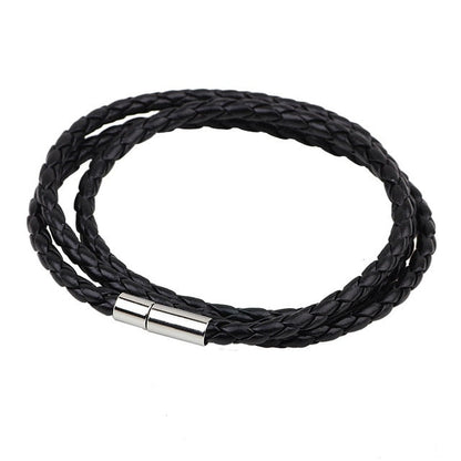Bracelet en cuir enroulé