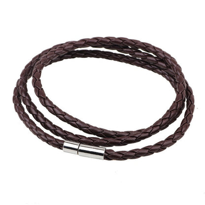 Bracelet en cuir enroulé