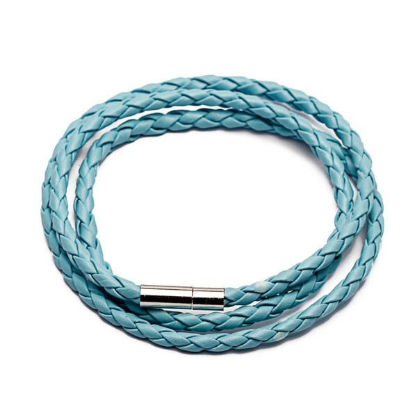 Bracelet en cuir enroulé