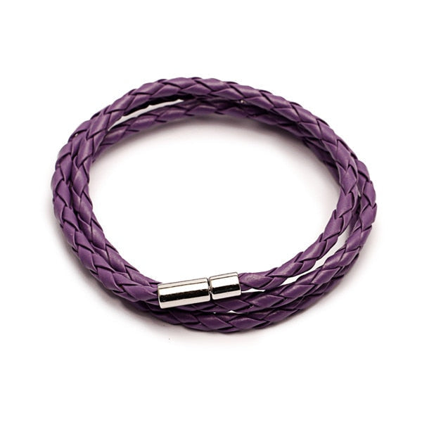 Bracelet en cuir enroulé