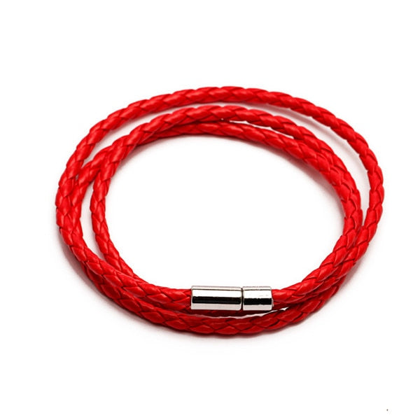 Bracelet en cuir enroulé