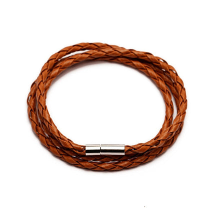 Bracelet en cuir enroulé
