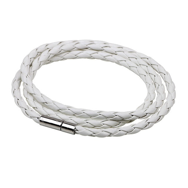 Bracelet en cuir enroulé