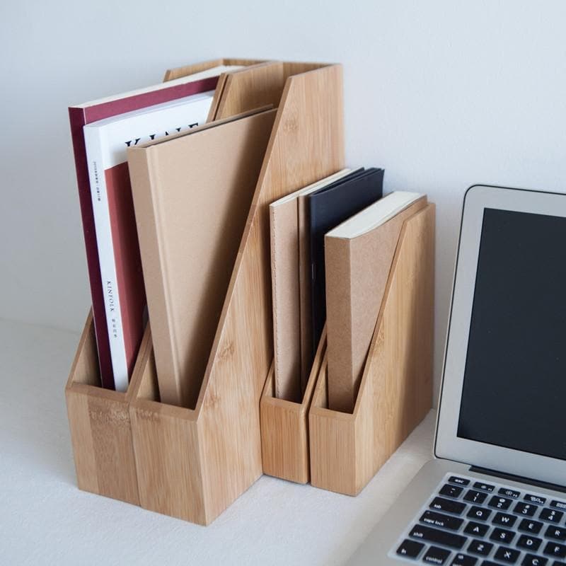 Creative Bamboo Office File Rack Organizer for A4/A5/A6 Paper