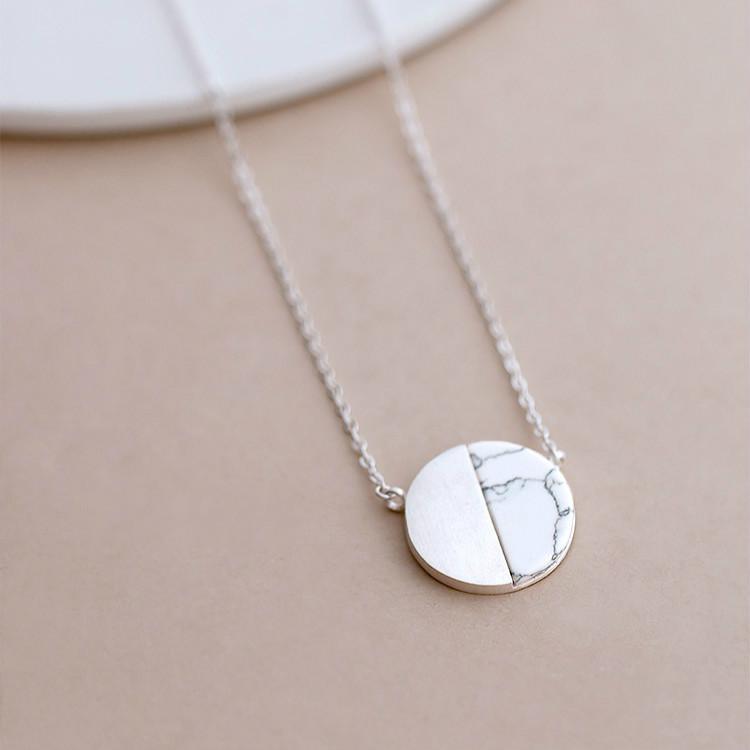 Round Marble Necklace