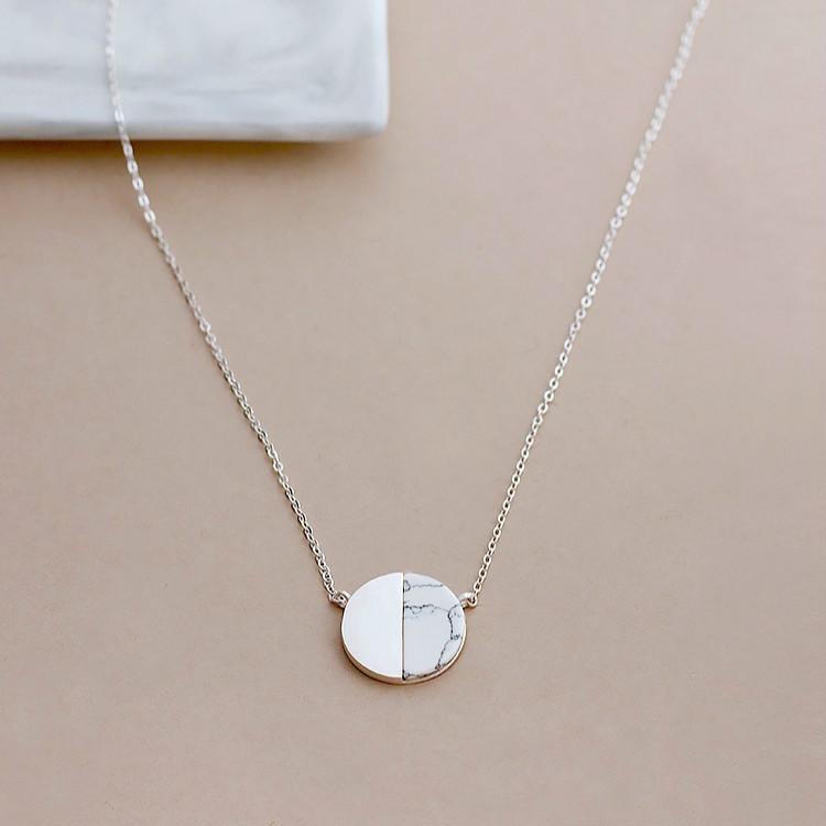 Round Marble Necklace