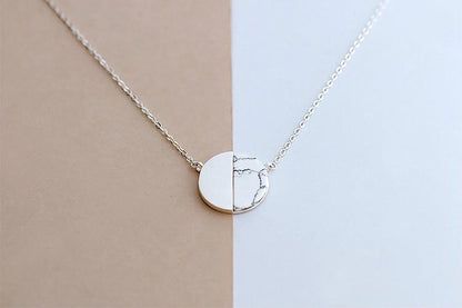 Round Marble Necklace