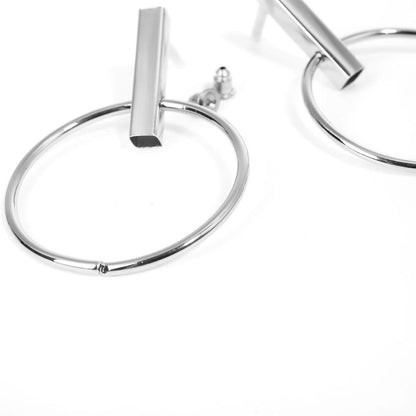 Boucles d'oreilles géométriques en métal