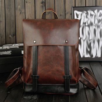 PU Leather Laptop Backpack