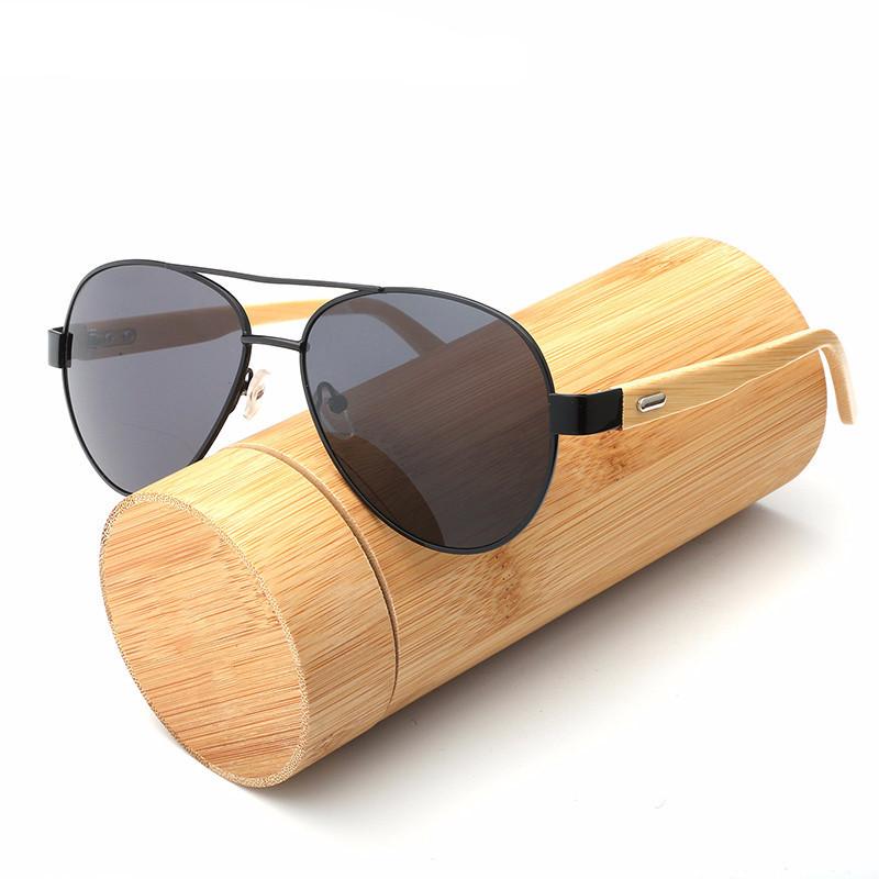 Lunettes de soleil Pilot en bambou