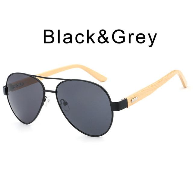 Lunettes de soleil Pilot en bambou