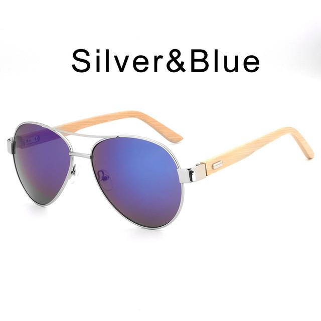 Lunettes de soleil Pilot en bambou